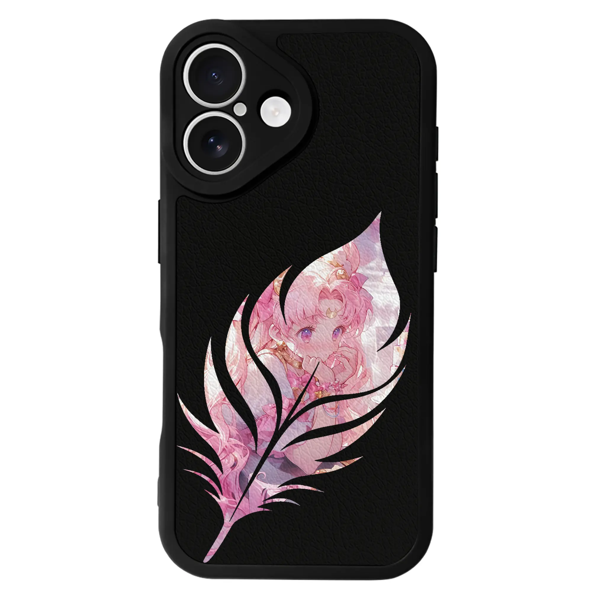 美少女戦士セーラームーン グッズ,ちびうさ - IPhone 16シリーズ対応 ・ シリコンスマホケース ・ レザー調 ・ 高精度フィット ・ 耐衝撃 ・ ワイヤレス充電対応 ・ 精密カット